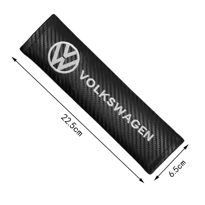 Car Seat Belt Cover Shoulder Carbon Fiber Protect Case Accessorie For VW Golf Tiguan Jetta Transporter Passat T5 Polo Touran GTI