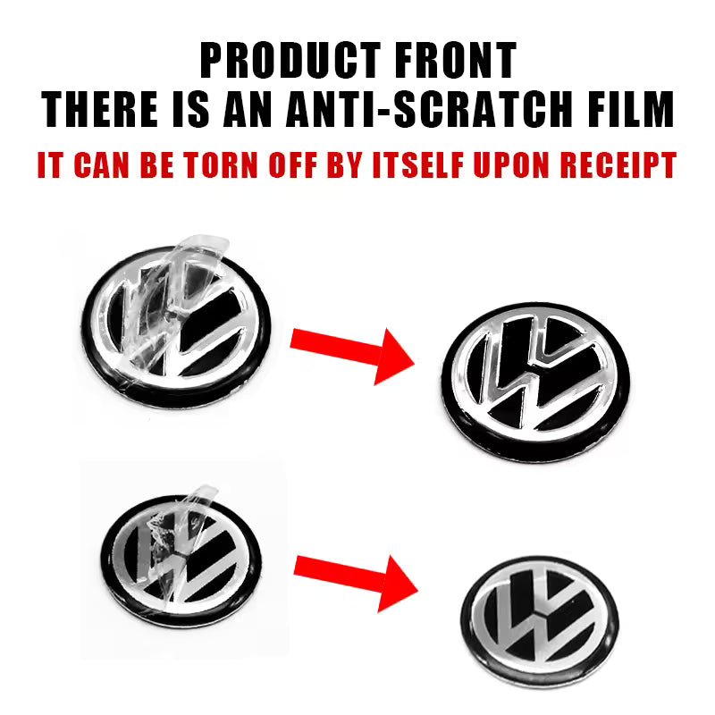 11mm 14mm Car Key Emblem Sticker Control Key Logo Decal For Volkswagen VW RLine GTI Golf 5 6 7 Polo Caddy Passat B6 Tiguan Jetta