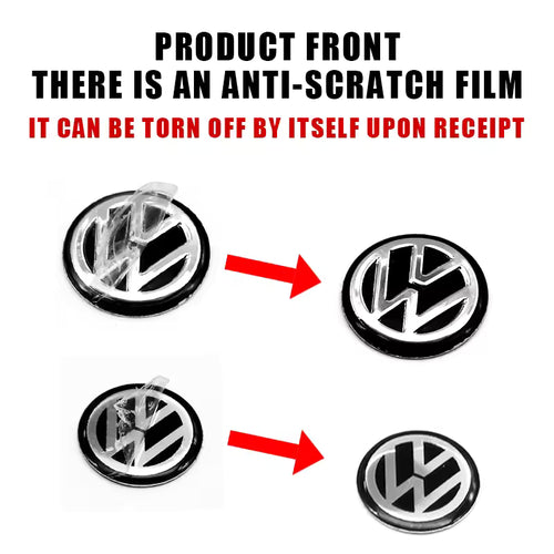 11mm 14mm Car Key Emblem Sticker Control Key Logo Decal For Volkswagen VW RLine GTI Golf 5 6 7 Polo Caddy Passat B6 Tiguan Jetta